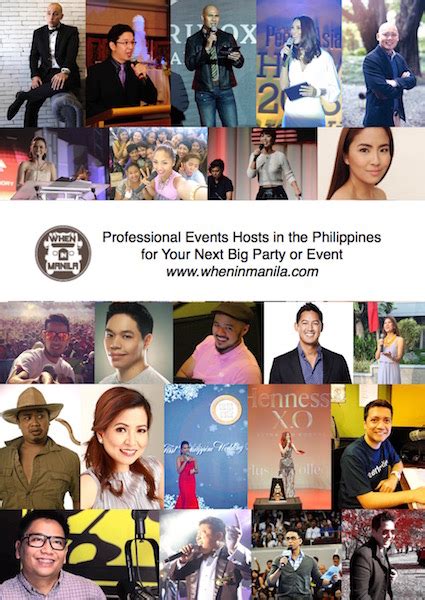 hostbureau events|There are 71 Professional Event Hosts for hire in the Philippines.